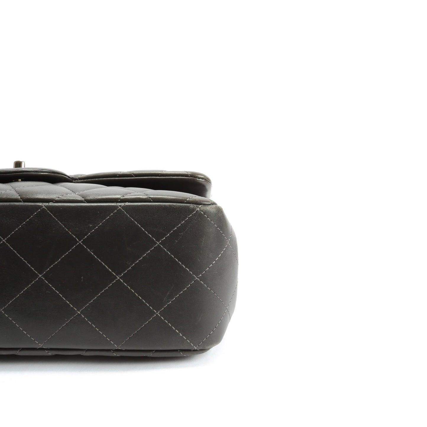 CHANEL Classic Jumbo Double Flap Lambskin- Grey