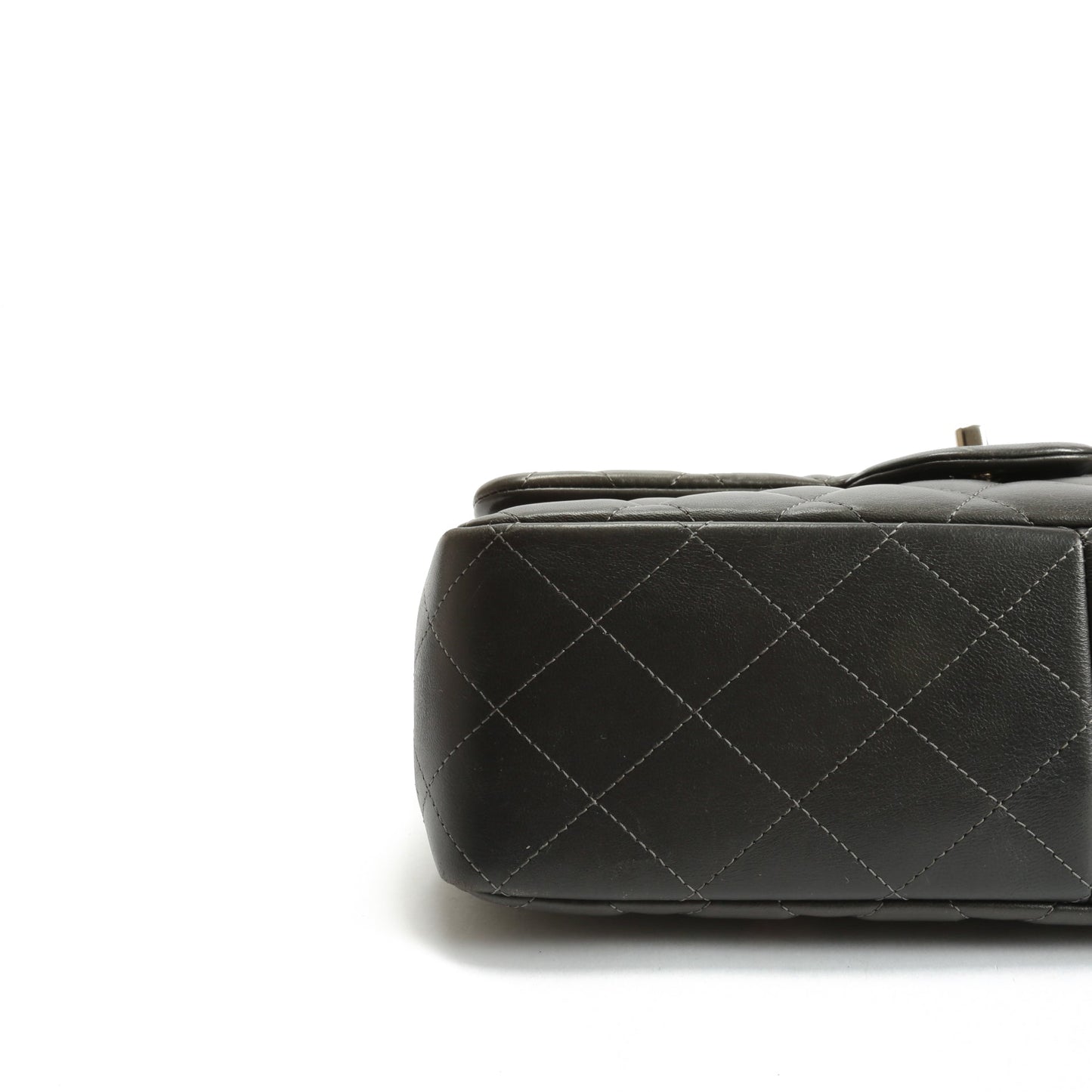 CHANEL Classic Jumbo Double Flap Lambskin- Grey