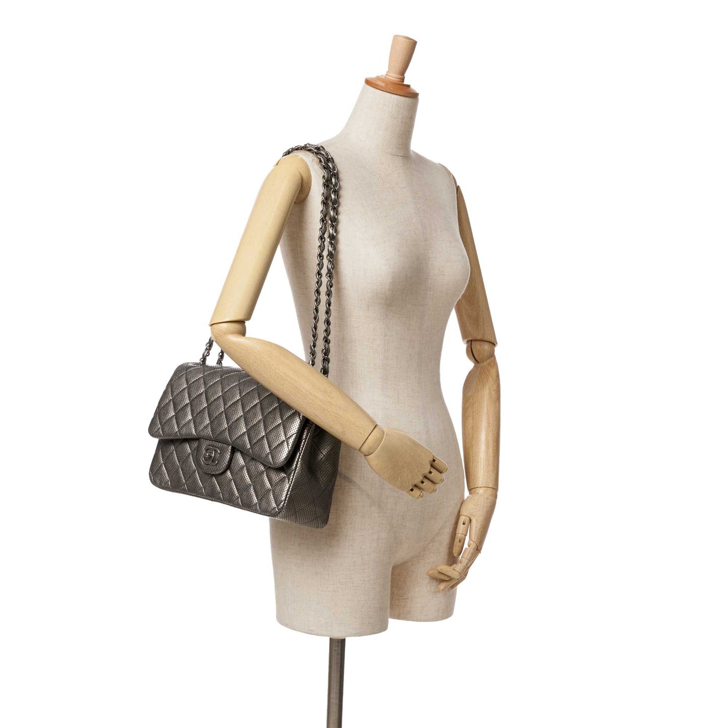 Chanel Sac Jumbo Classic Perforated Lambskin Double Flap