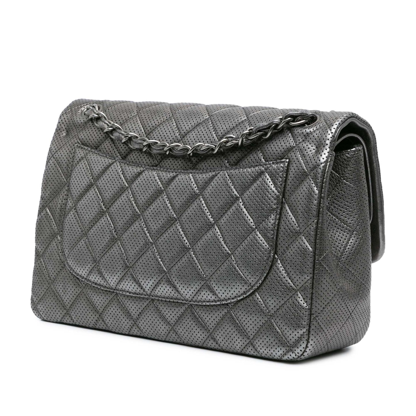 Chanel Sac Jumbo Classic Perforated Lambskin Double Flap