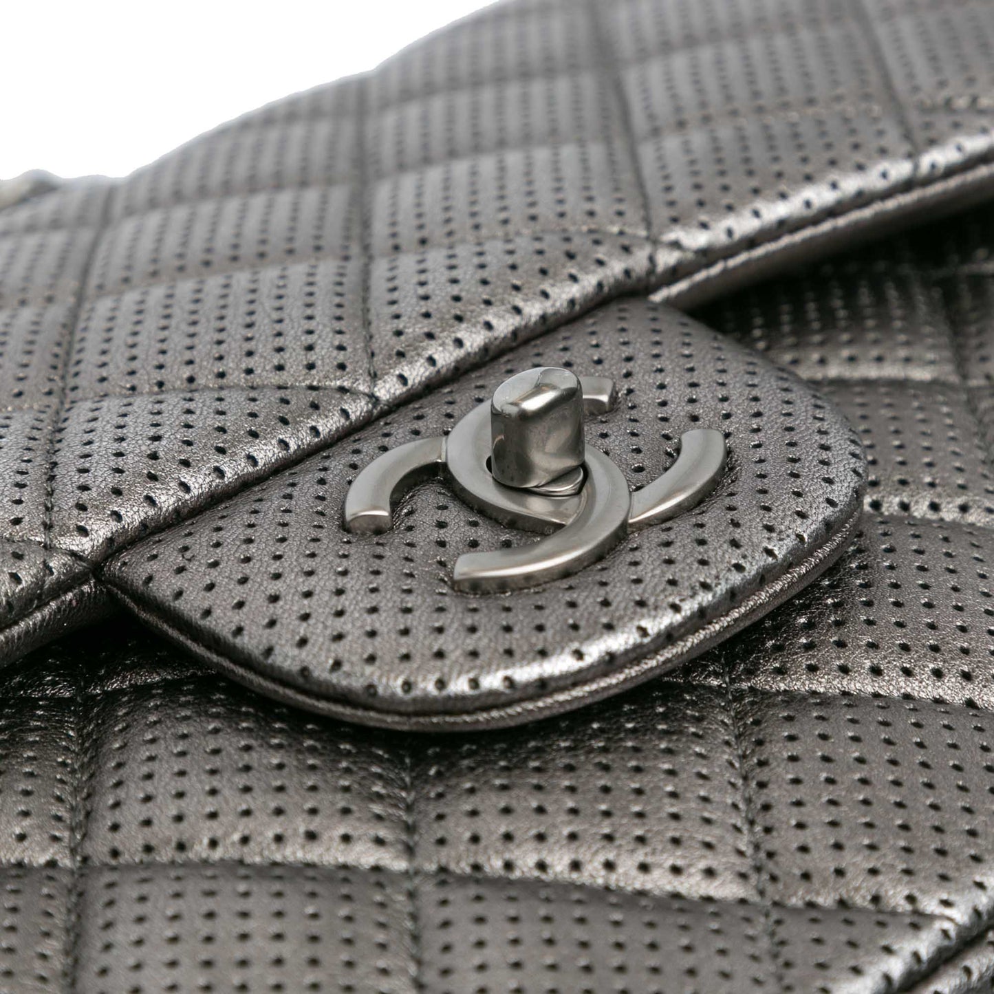 Chanel Sac Jumbo Classic Perforated Lambskin Double Flap