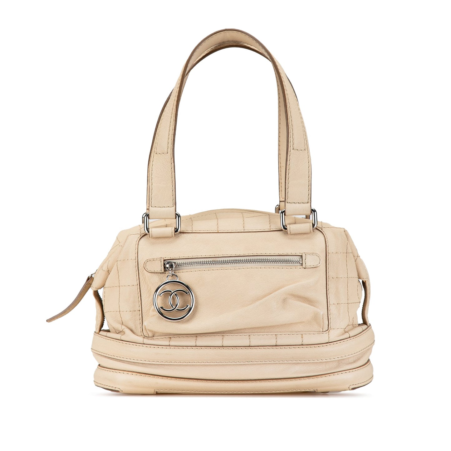 Chanel Sac Goatskin Square Stitch Essential Bowler