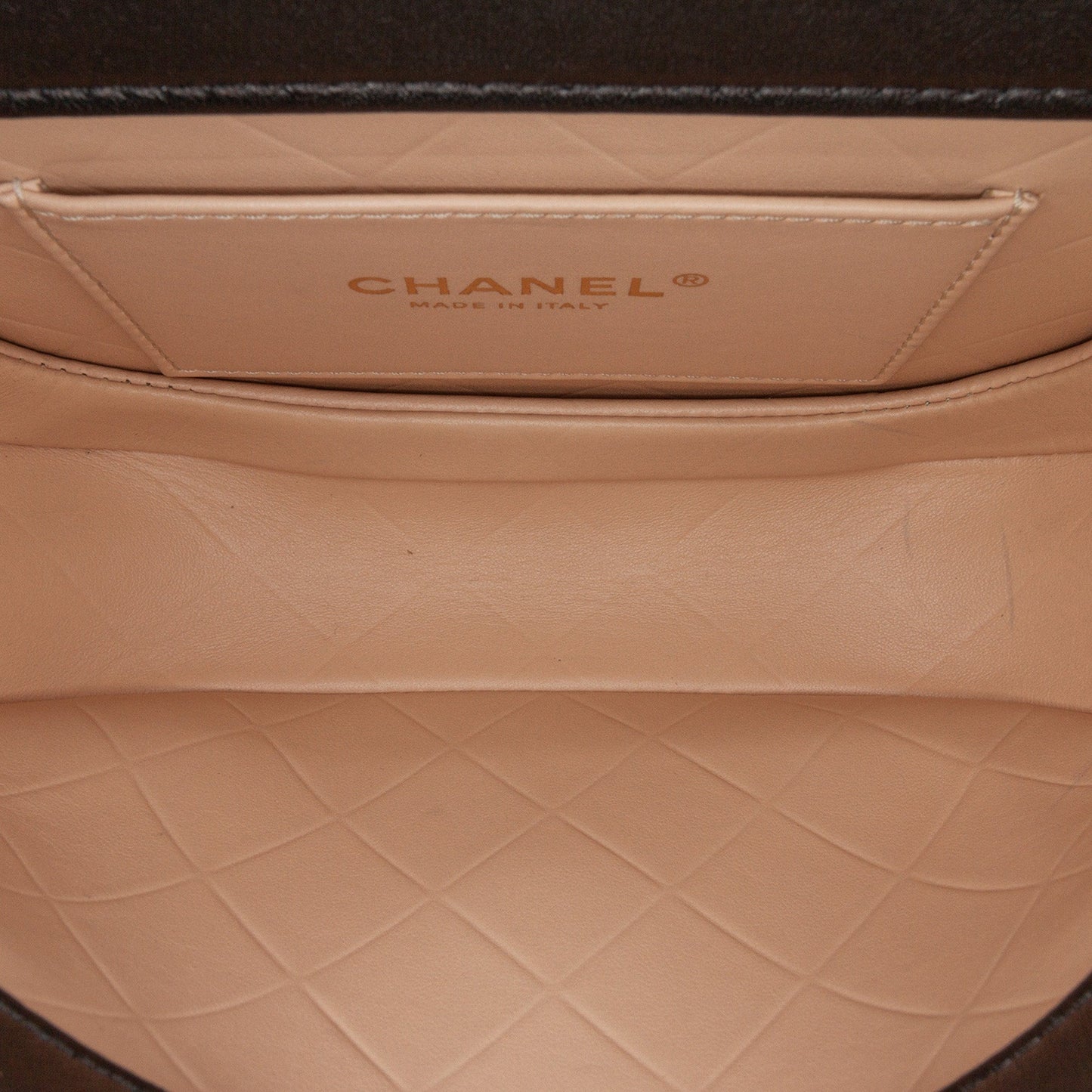 Black Chanel CC Quilted Calfskin Round Moon Messenger Flap Crossbody Bag
