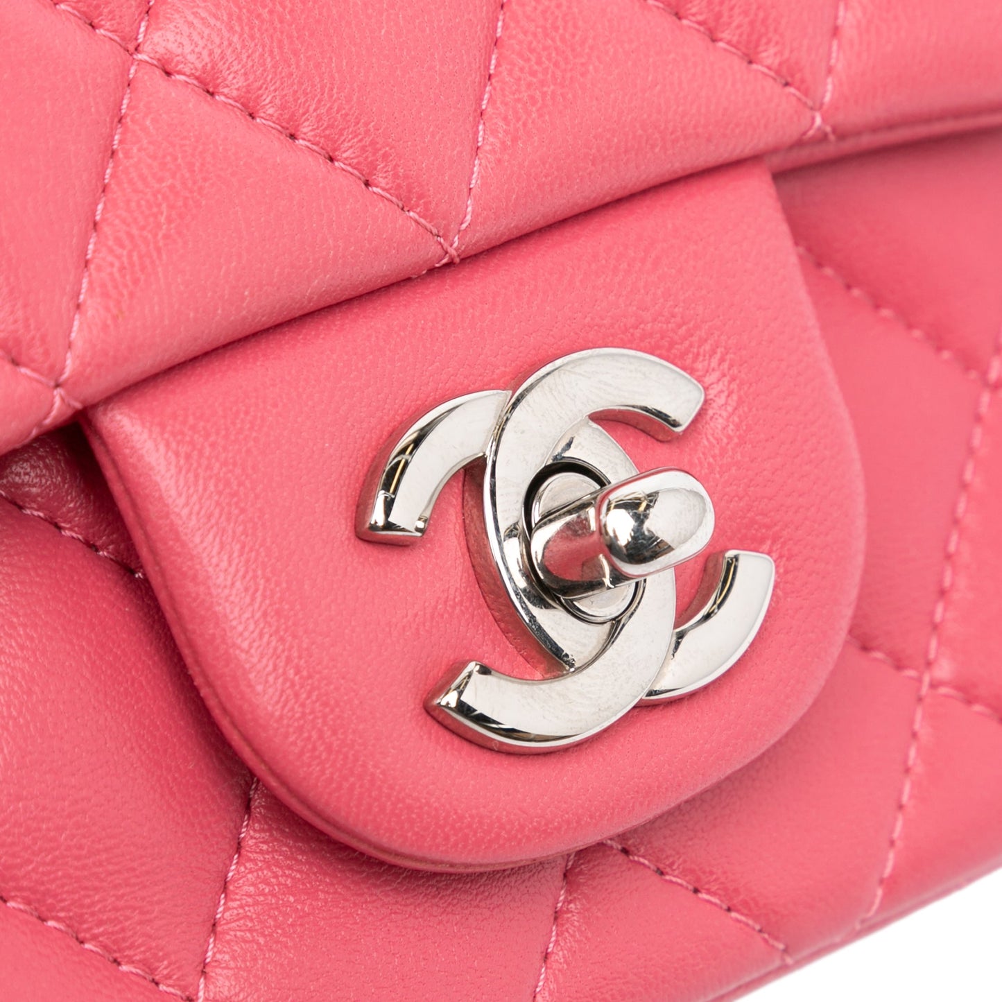 Chanel Sac Mini Square Classic Lambskin Single Flap