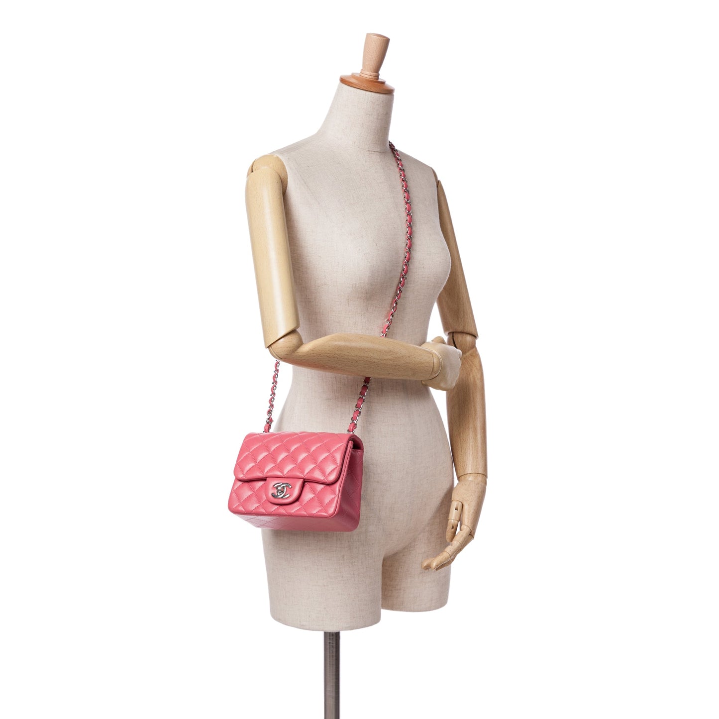 Chanel Sac Mini Square Classic Lambskin Single Flap