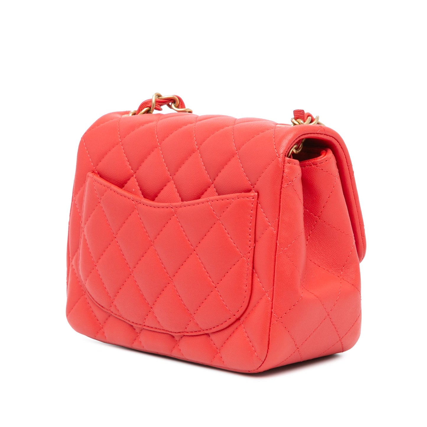 Chanel Sac Mini Square Classic Lambskin Single Flap
