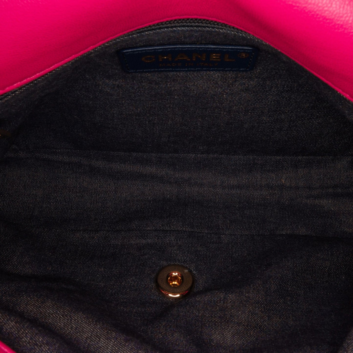Chanel Classic Single Flap Mini Square Pink Lambskin Gold