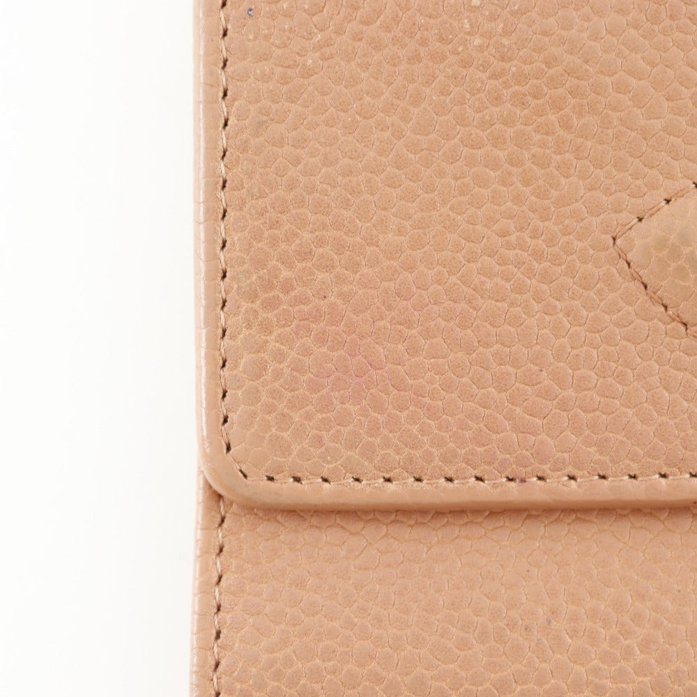 Chanel Caviar Trifold Wallet Leather Short Wallet in New Condition