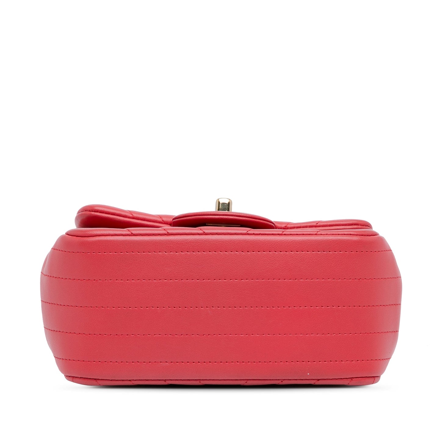 Chanel Sac Mini Square Classic Chevron Lambskin Flap