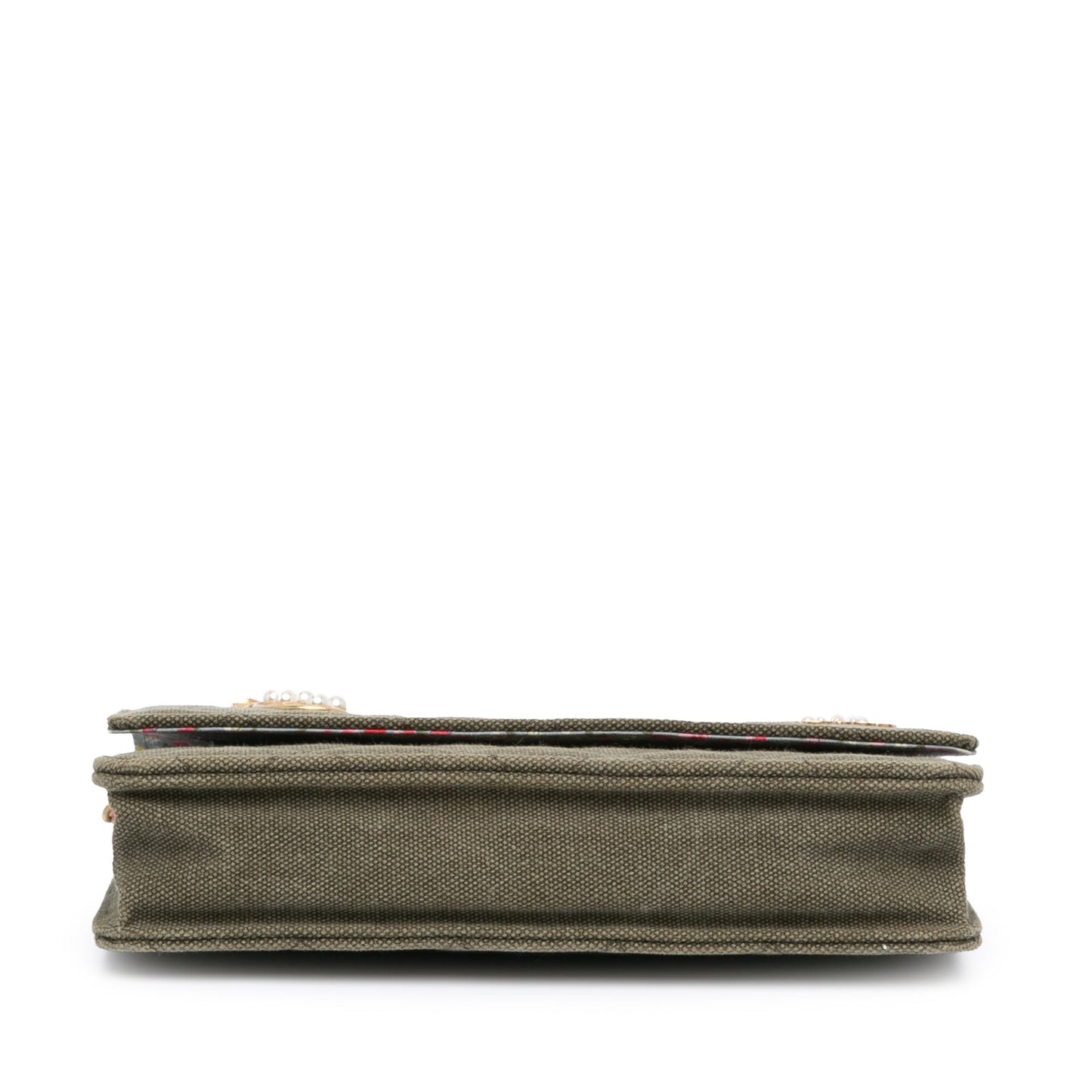 Green Chanel Quilted Canvas Coco Cuba Charms Wallet On Chain Crossbody Bag