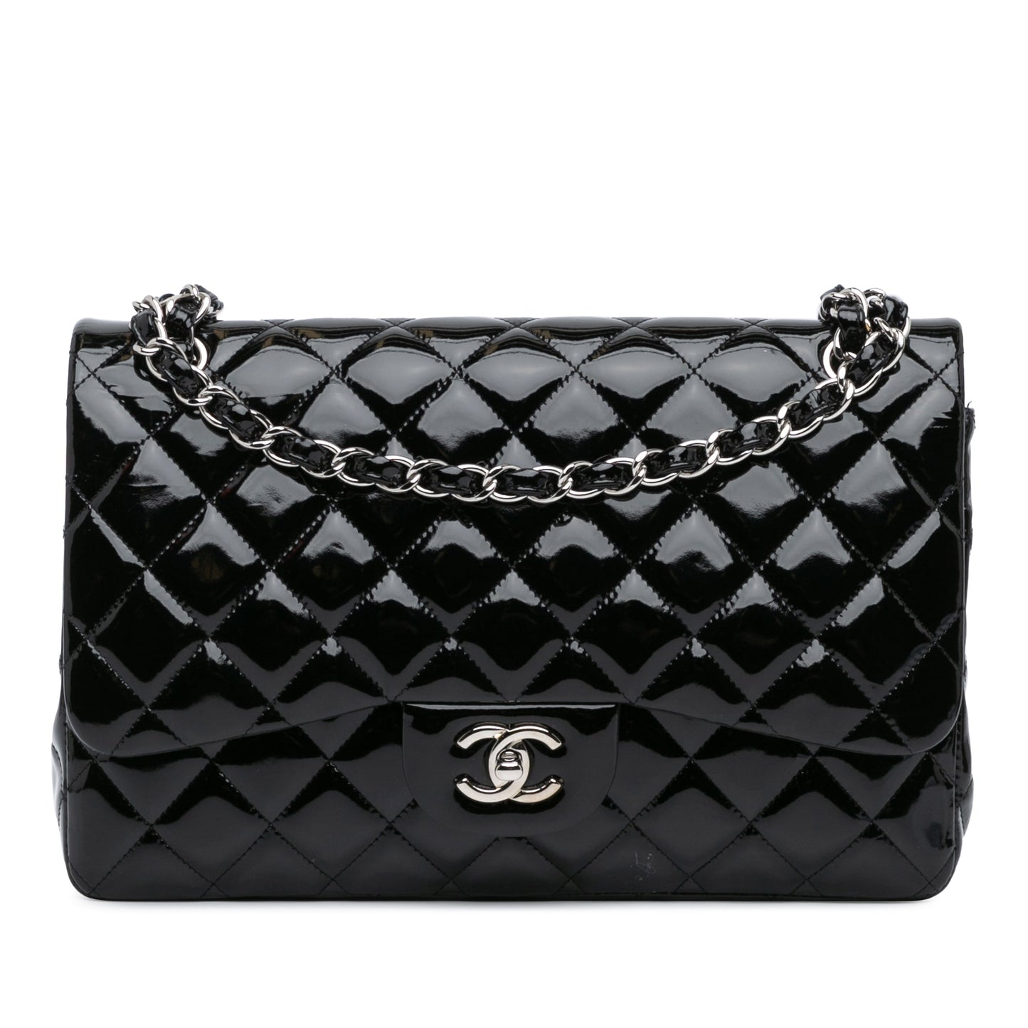 Chanel Sac Jumbo Classic Patent Double Flap