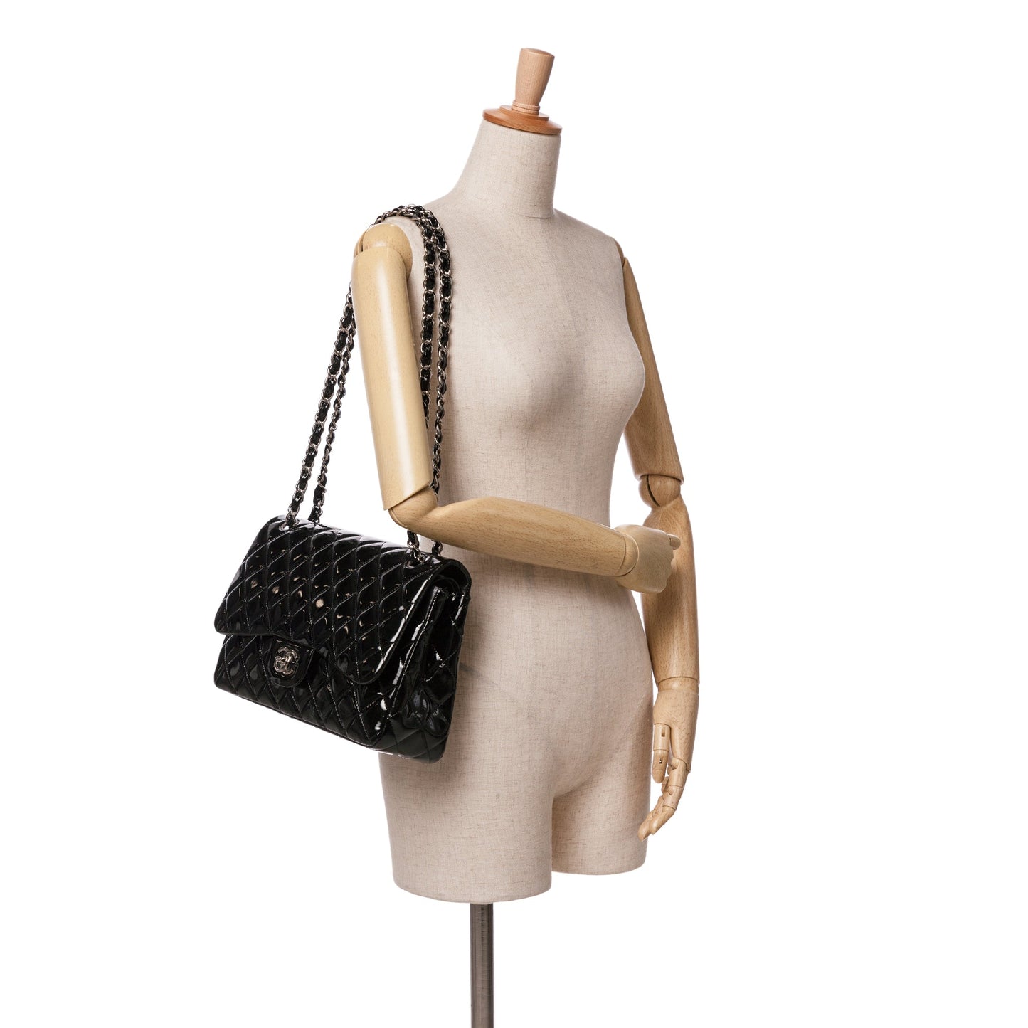 Chanel Sac Jumbo Classic Patent Double Flap