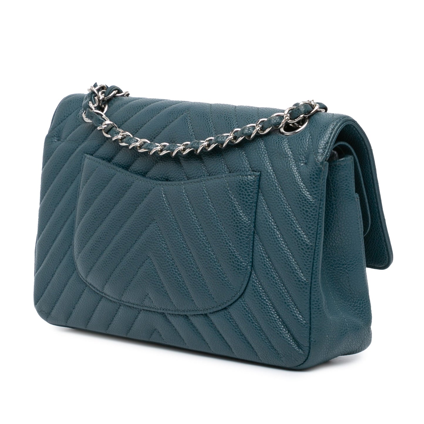 Chanel Sac Medium Classic Chevron Caviar Double Flap