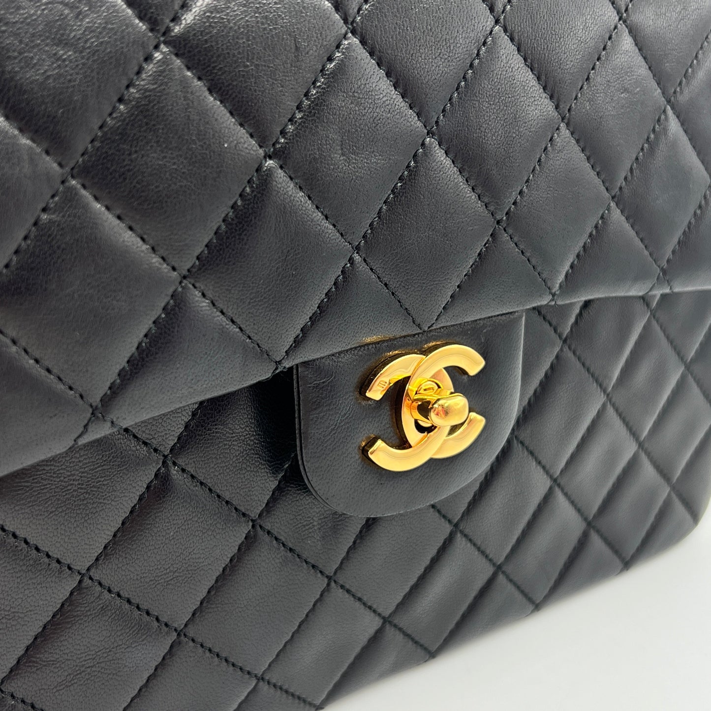 Chanel Classic Flap Large Size Lambskin Year 1991 Dust Bag Sticker
