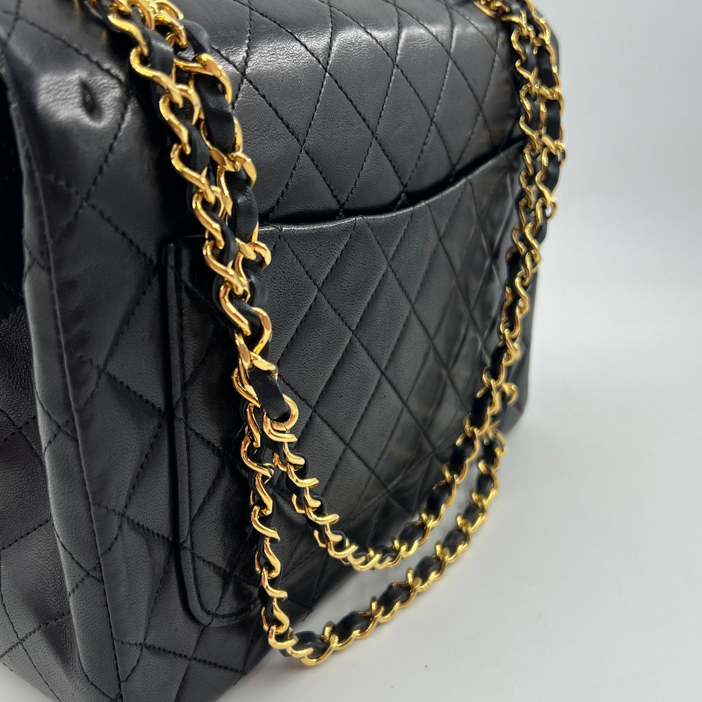 Chanel Classic Flap Large Size Lambskin Year 1991 Dust Bag Sticker