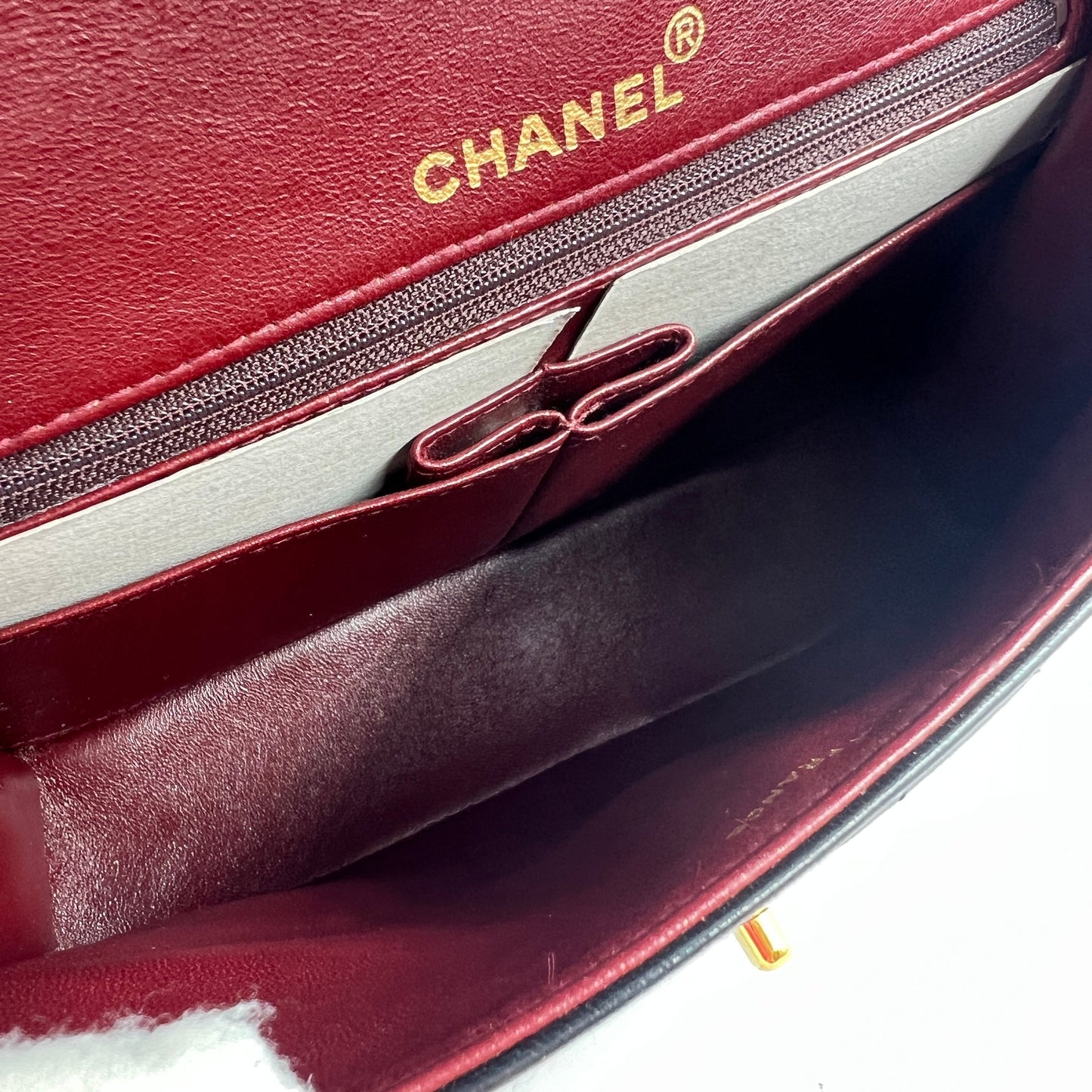Chanel Classic Flap Large Size Lambskin Year 1991 Dust Bag Sticker