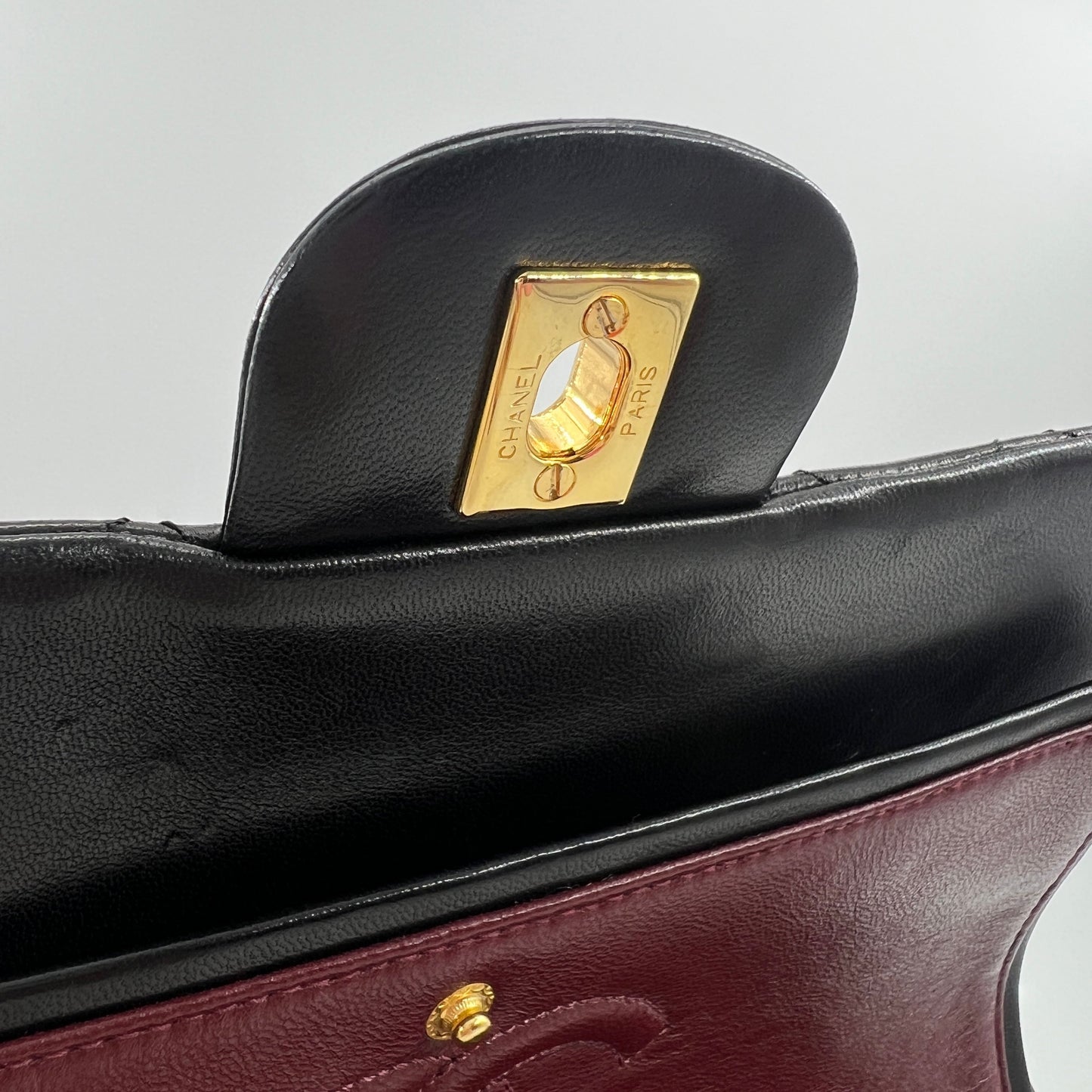 Chanel Classic Flap Large Size Lambskin Year 1991 Dust Bag Sticker