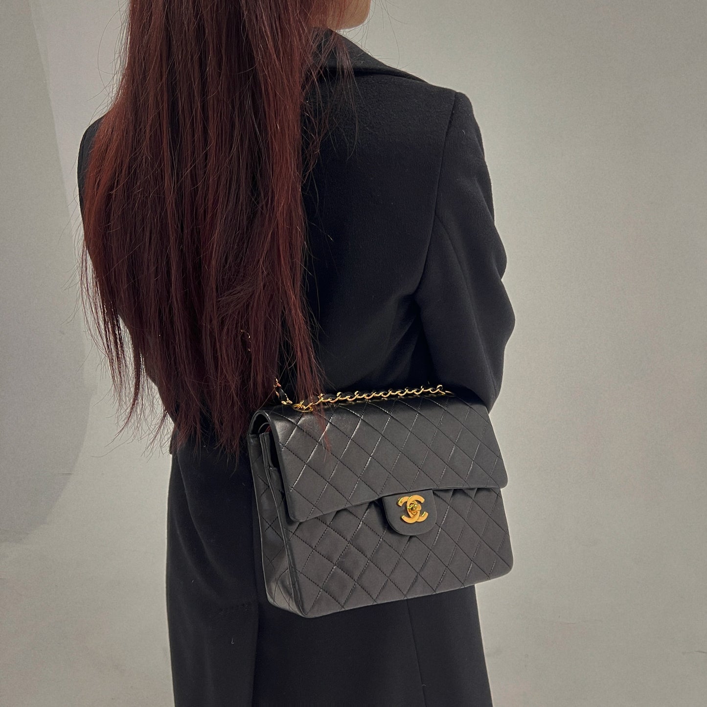 Chanel Classic Flap Large Size Lambskin Year 1991 Dust Bag Sticker