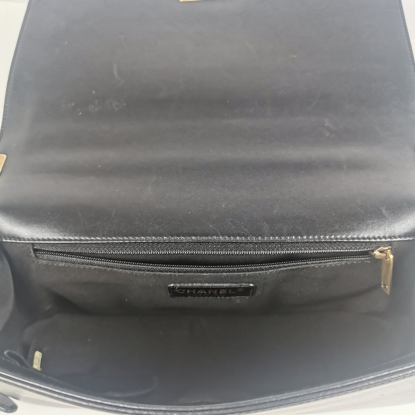 Chanel Boy Large Black Lambskin Gold
