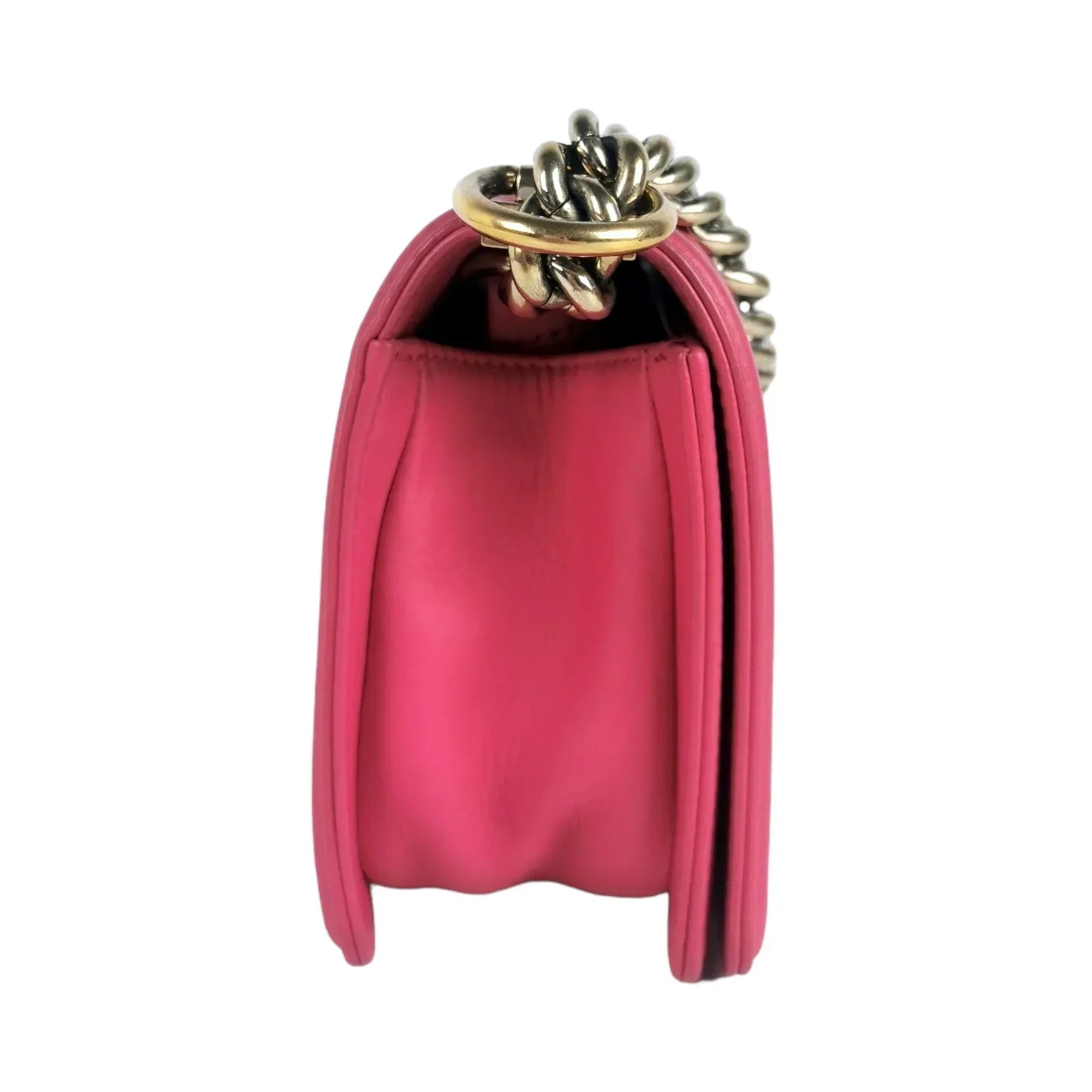 Chanel Boy Small Pink Calfskin Gold