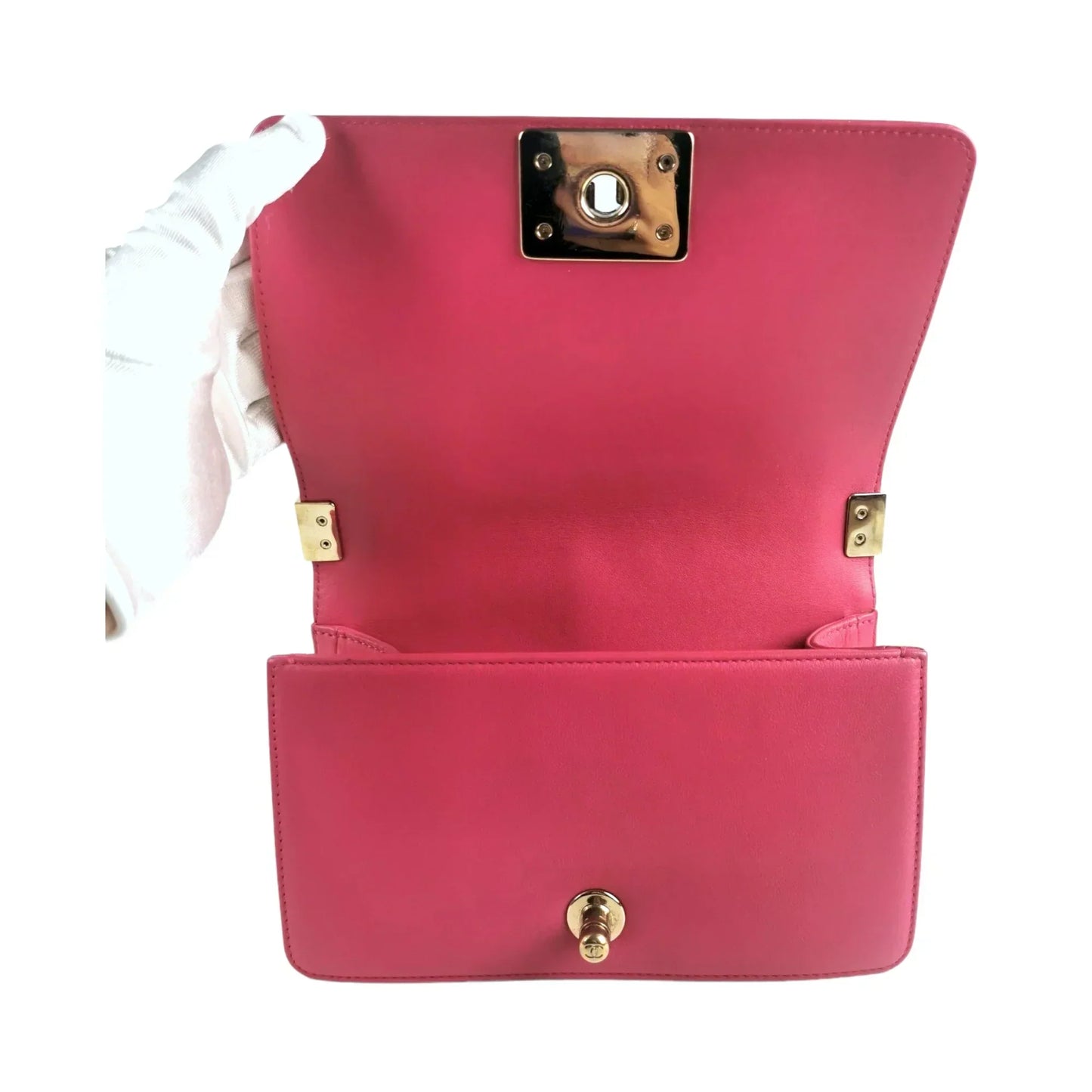 Chanel Boy Small Pink Calfskin Gold