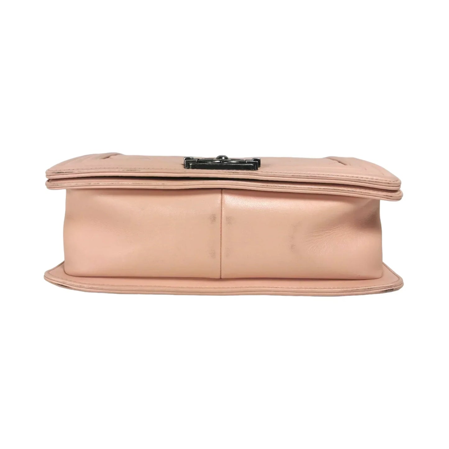 Chanel Boy Medium Light Pink Calfskin Ruthenium