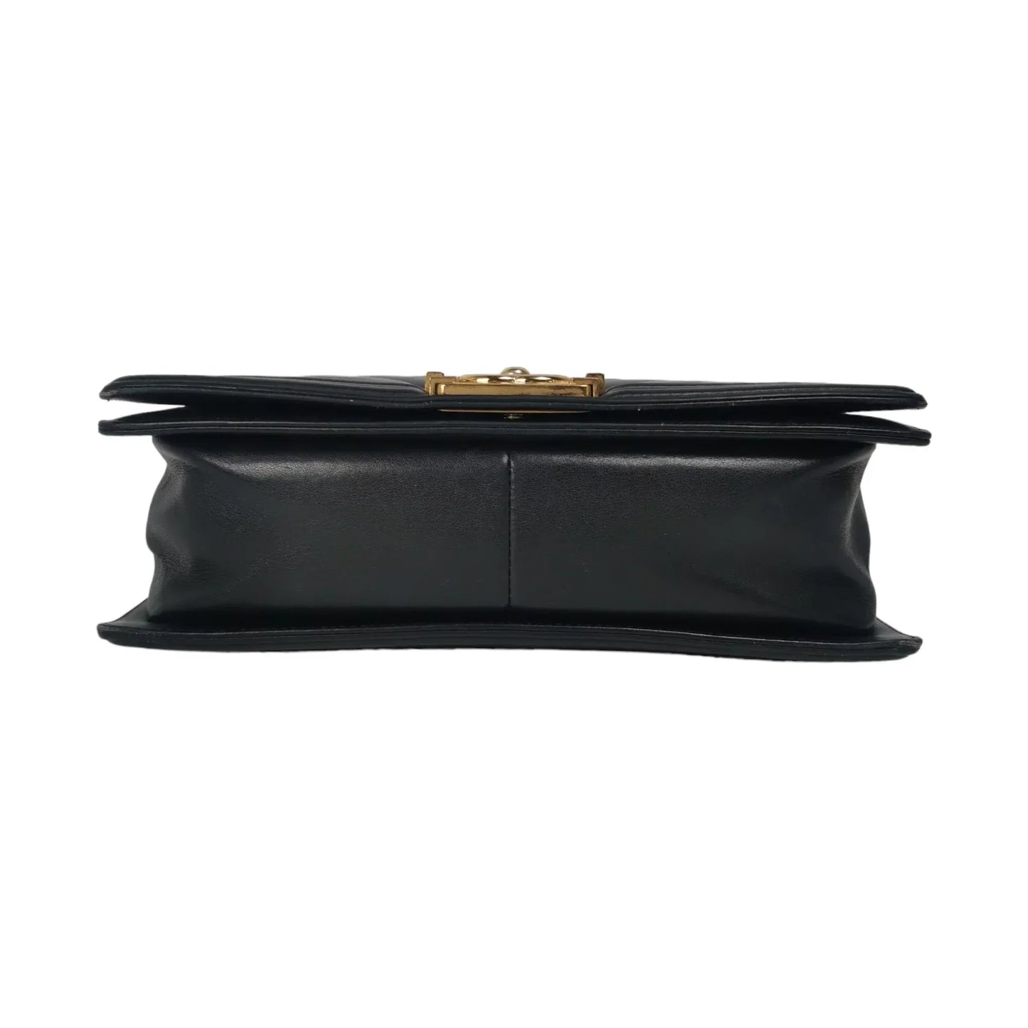 Chanel Boy Medium Black Chevron Lambskin Gold