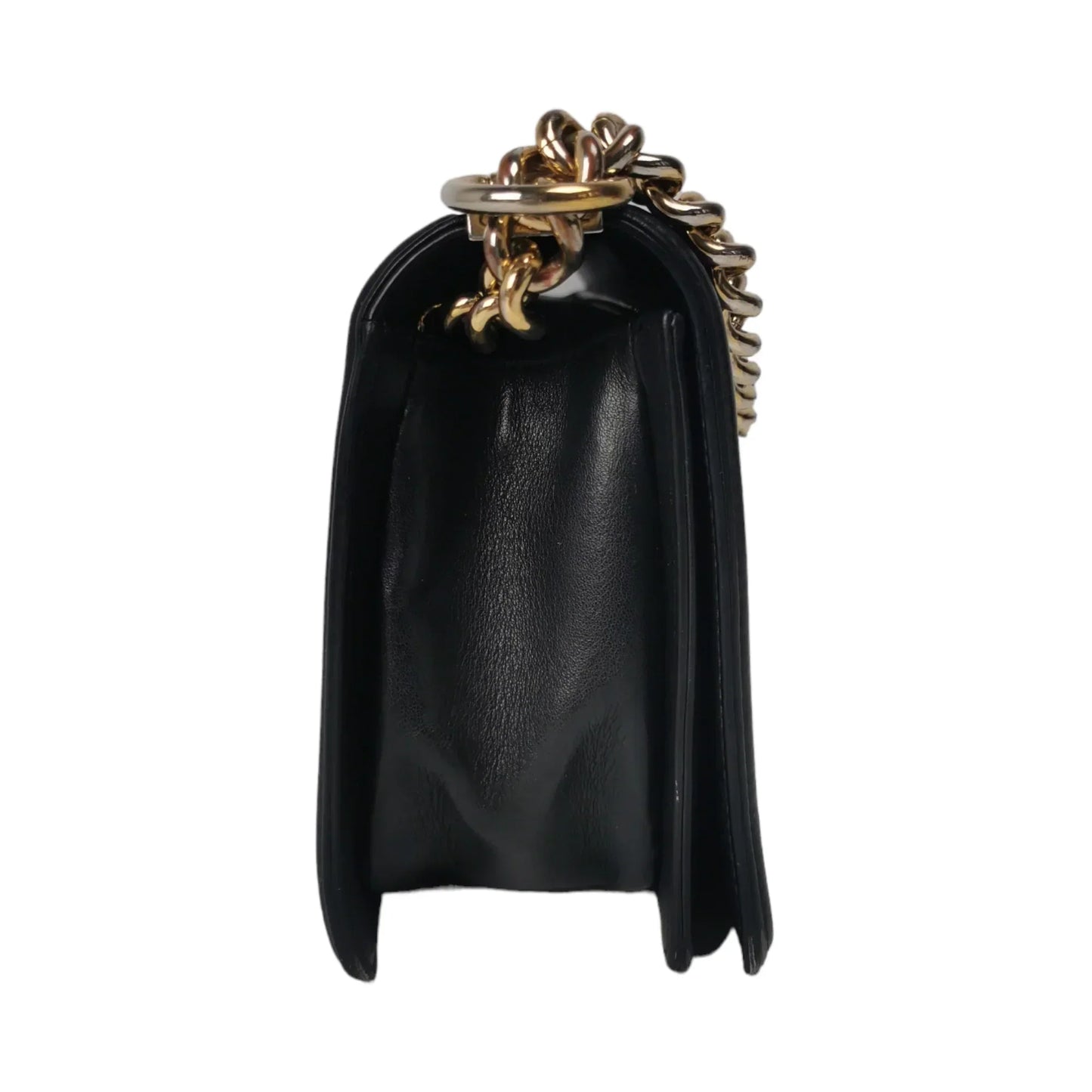 Chanel Boy Medium Black Chevron Lambskin Gold