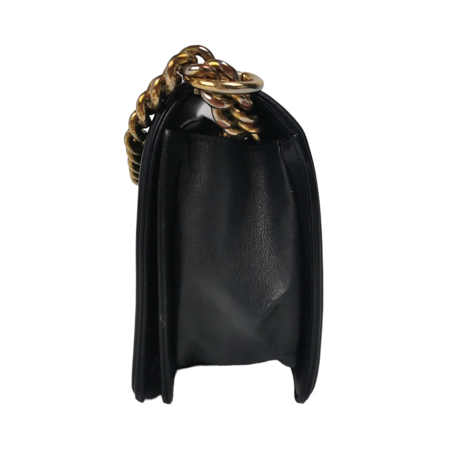 Chanel Boy Medium Black Chevron Lambskin Gold