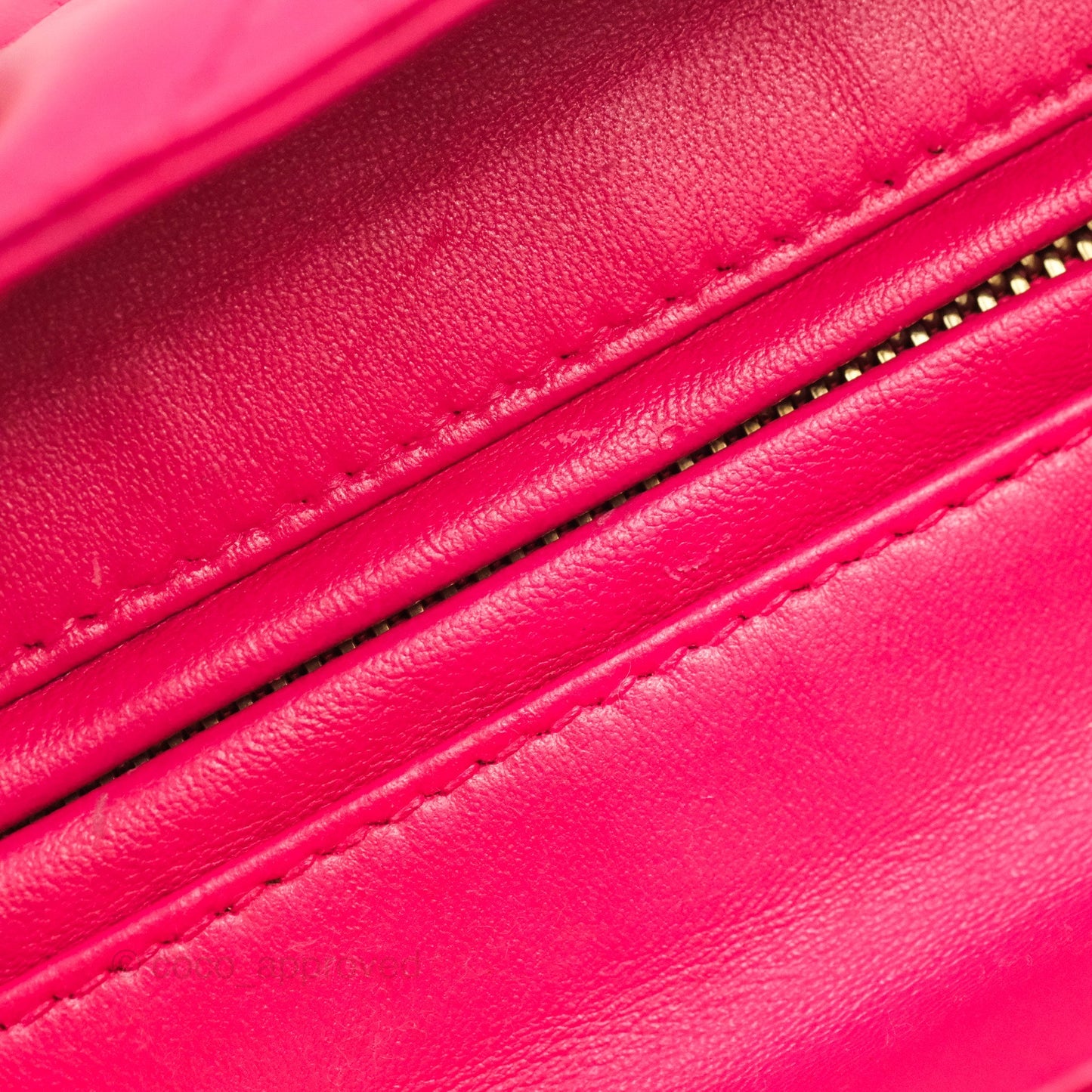 Christian Dior Lady Dior Medium Fuschia Pink Lambskin Gold Hardware