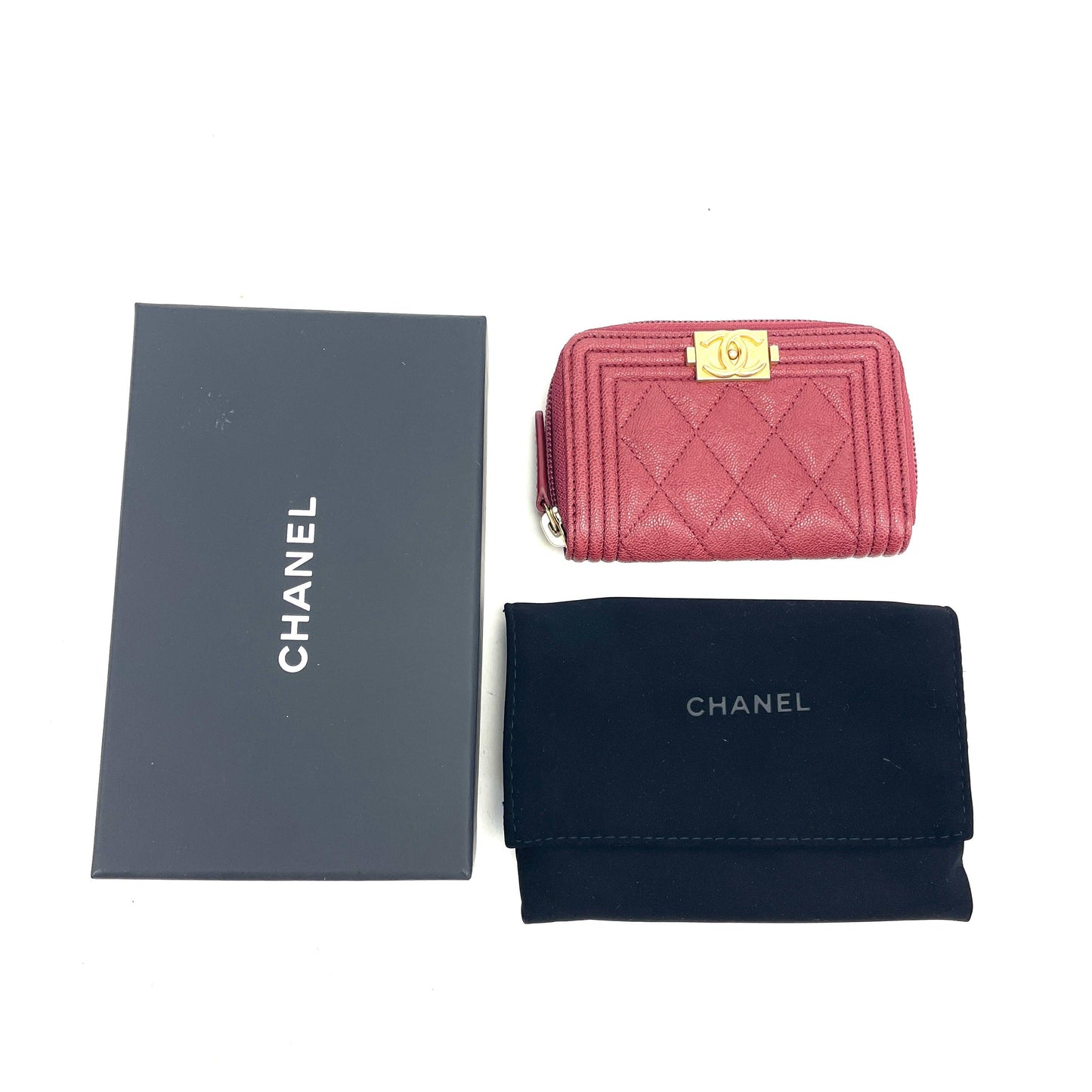CHANEL Boy O-Coin Purse CC Wallet