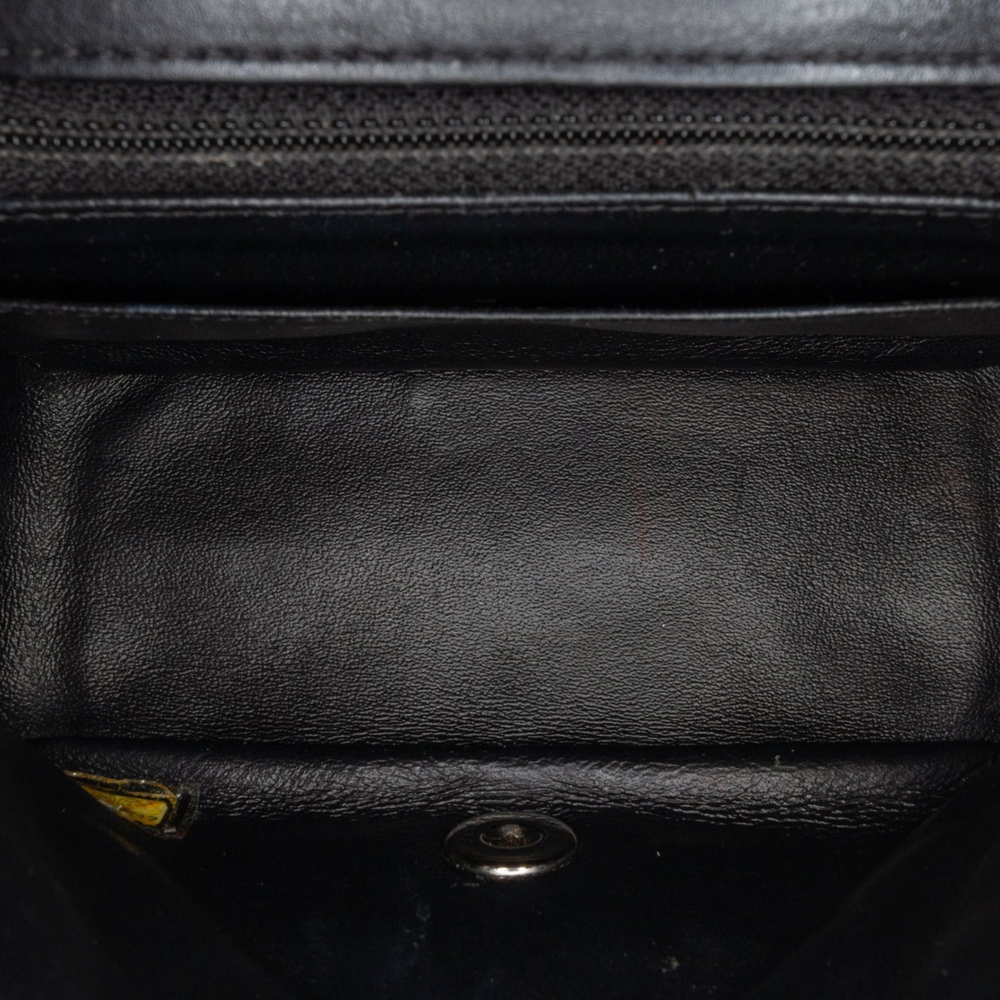Black Chanel Mini Square Classic Patent Single Flap Crossbody Bag