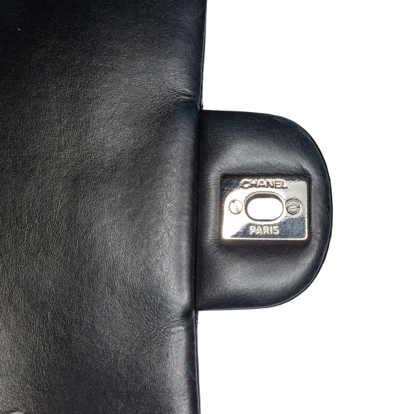 Black Chanel Mini Square Classic Patent Single Flap Crossbody Bag