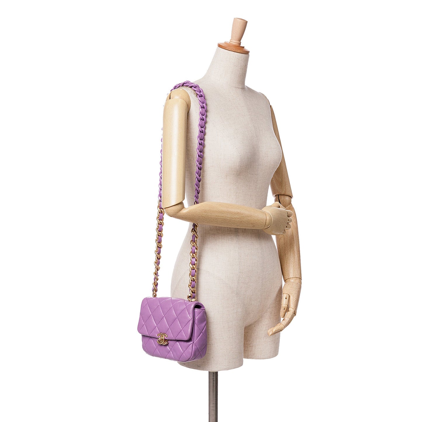 Chanel Sac Mini Quilted Lambskin Candy Chain Flap