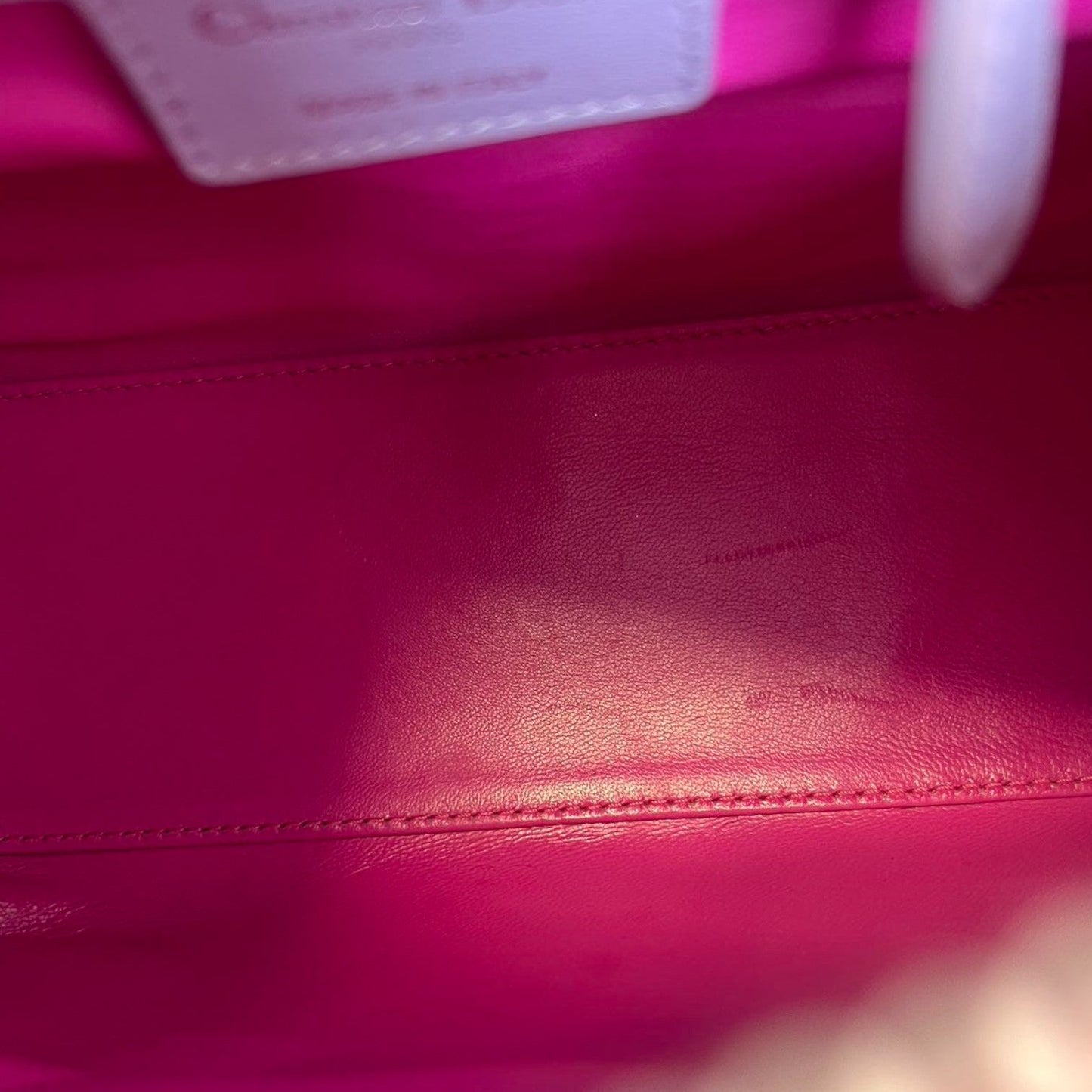 Bi-Color Lady Dior Medium Lambskin Purple Pink SHW