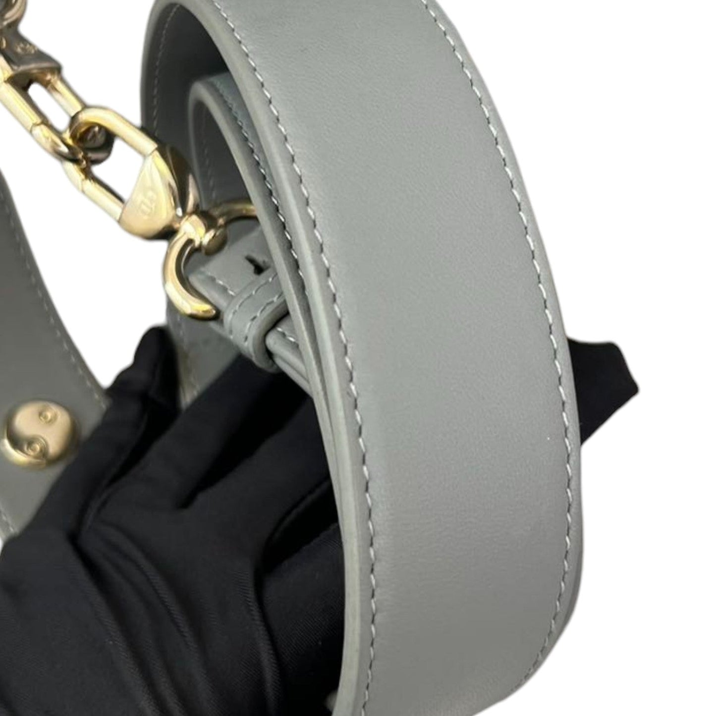 ABC Lady Dior Small Lambskin Leather Grey GHW