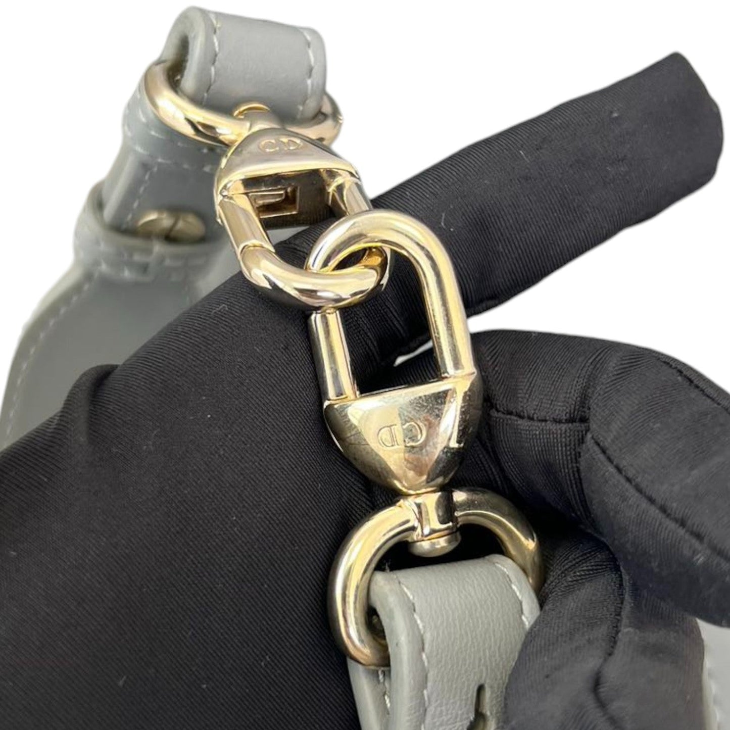ABC Lady Dior Small Lambskin Leather Grey GHW