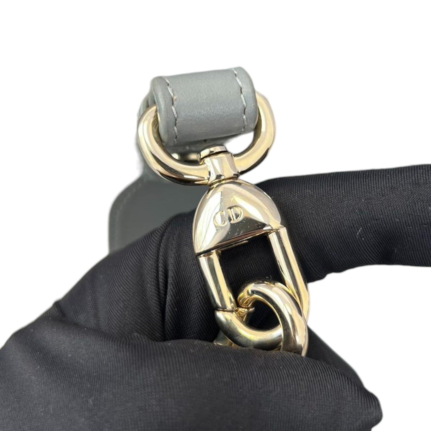 ABC Lady Dior Small Lambskin Leather Grey GHW