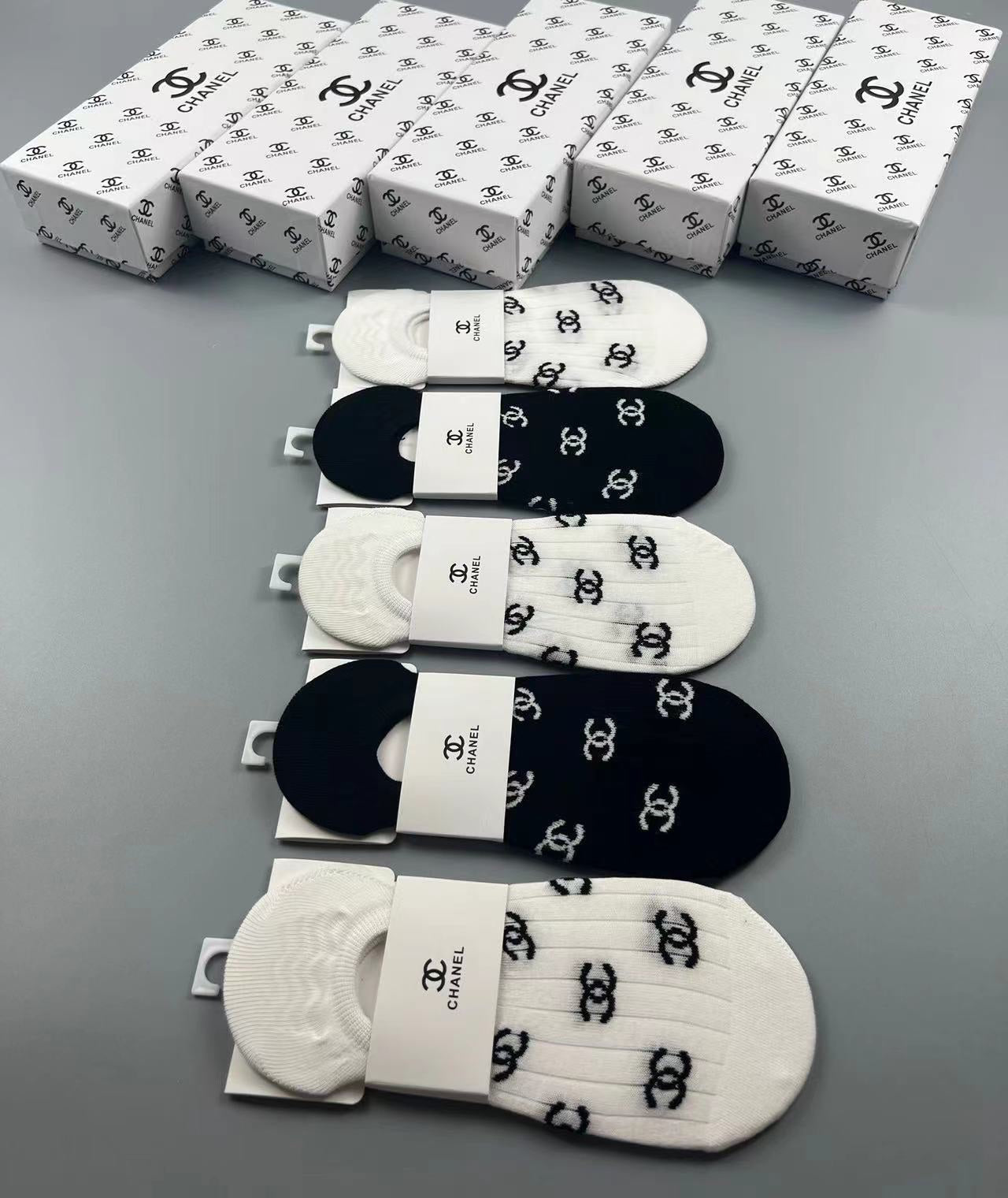 CHANEL LOW-CUT SOCKS 189533 (1 BOX)