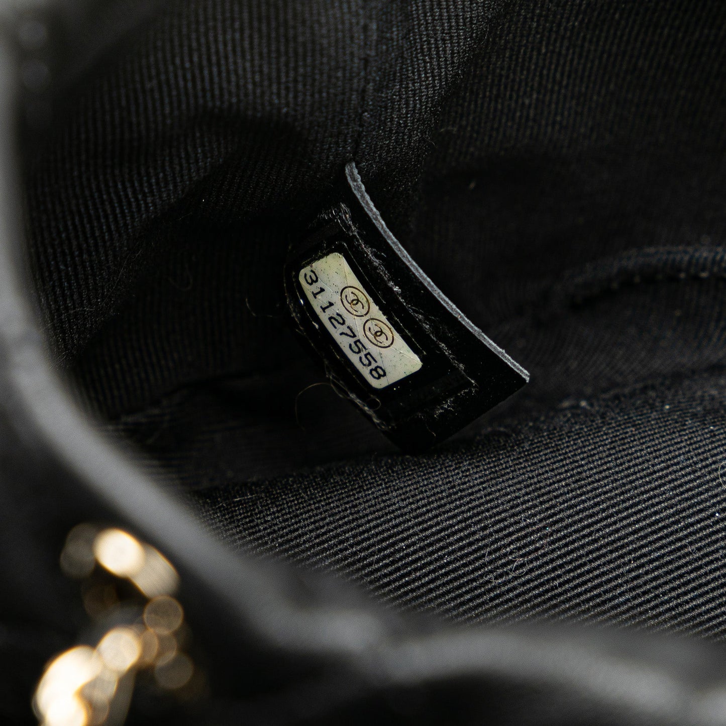 Black Chanel Mini Calfaskin About Pearls Drawstring Bucket Bag