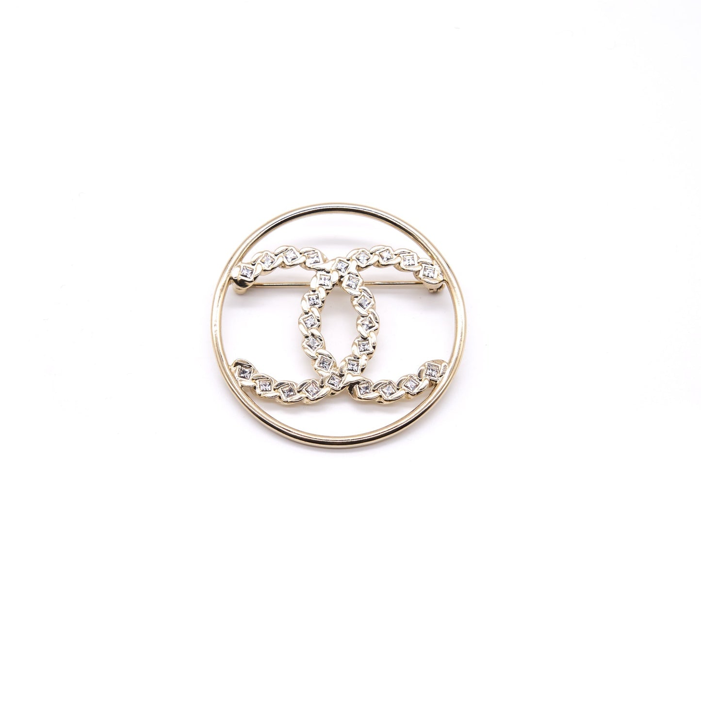 Chanel Round CC Brooch