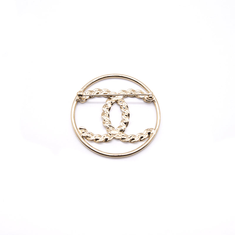 Chanel Round CC Brooch