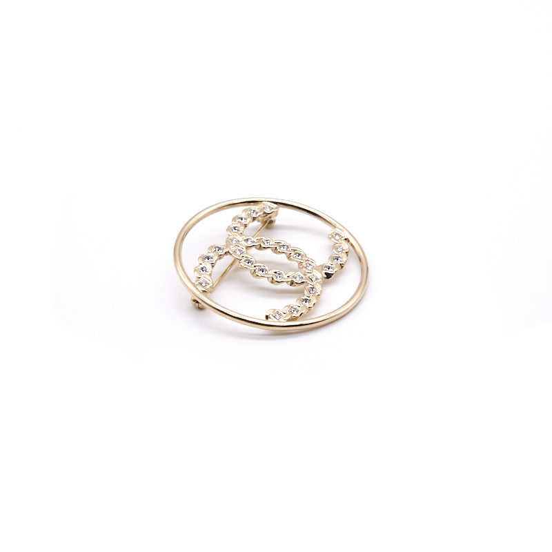 Chanel Round CC Brooch