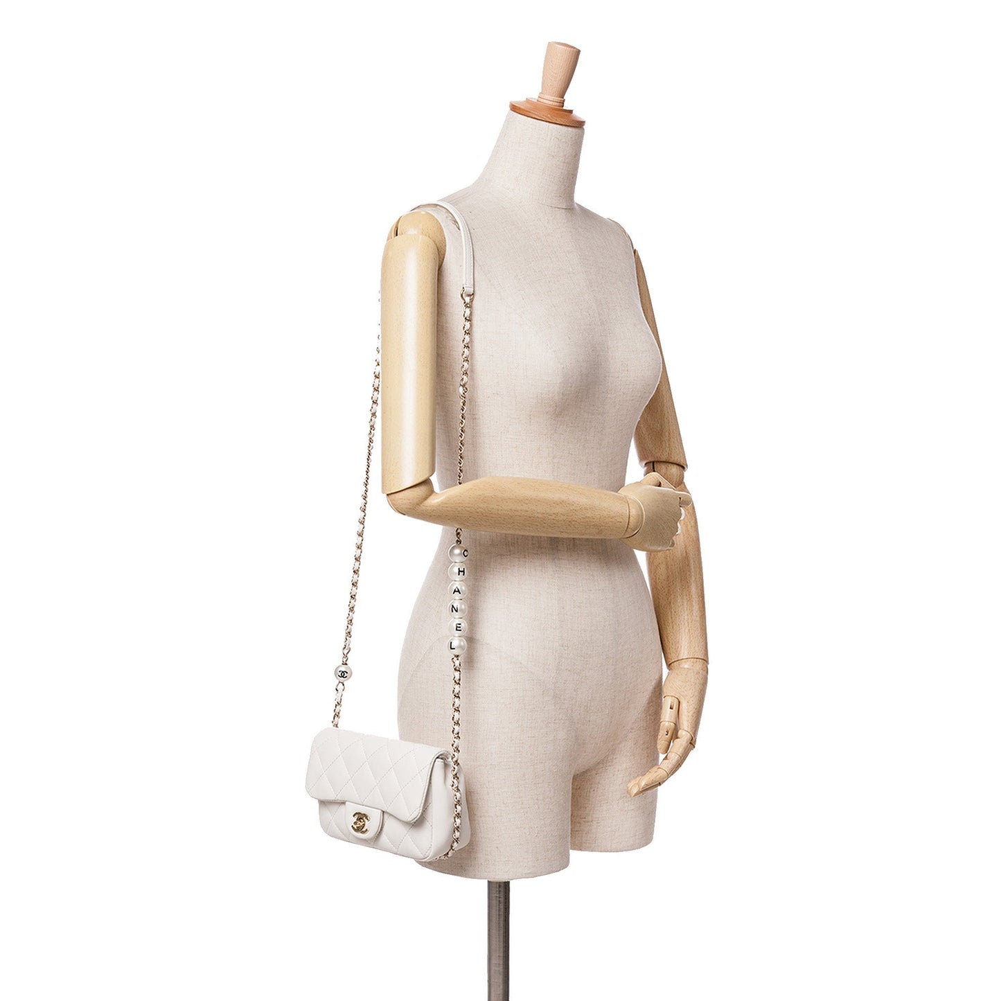 Chanel Sac Quilted Lambskin My Precious Pearls Chain Flap