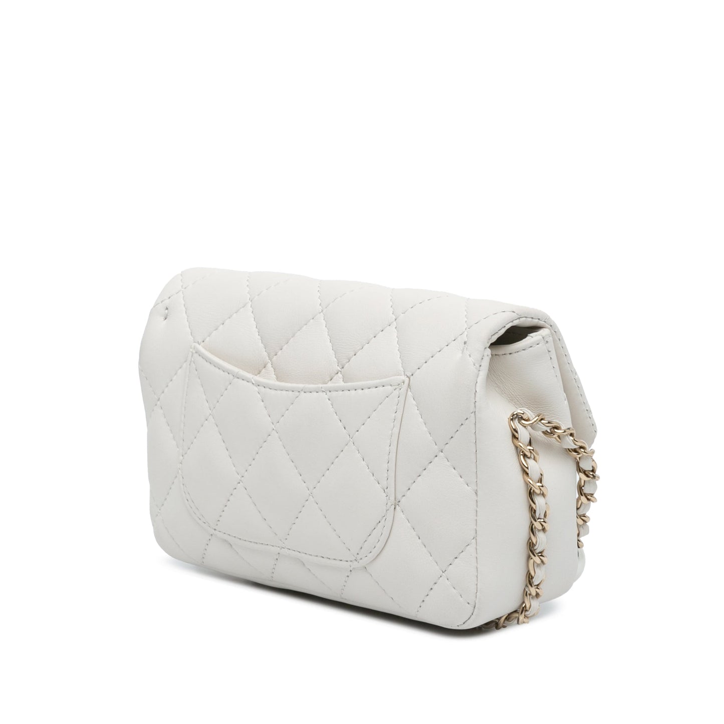 Chanel Sac Quilted Lambskin My Precious Pearls Chain Flap