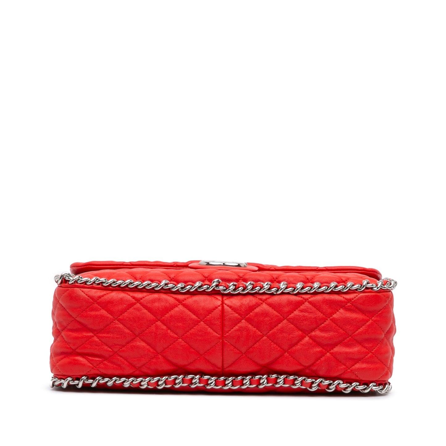 Chanel Sac Maxi Washed Lambskin Chain Around Flap