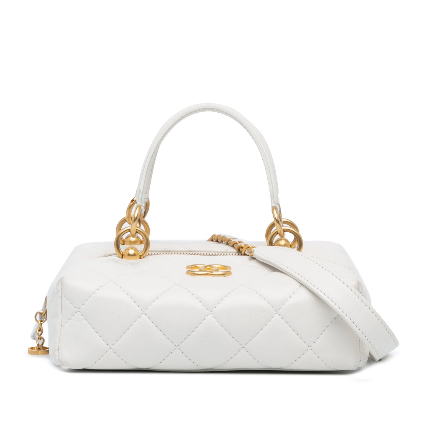 Chanel Sac Mtiers d'Art CC Quilted Lambskin Box with Top Handle