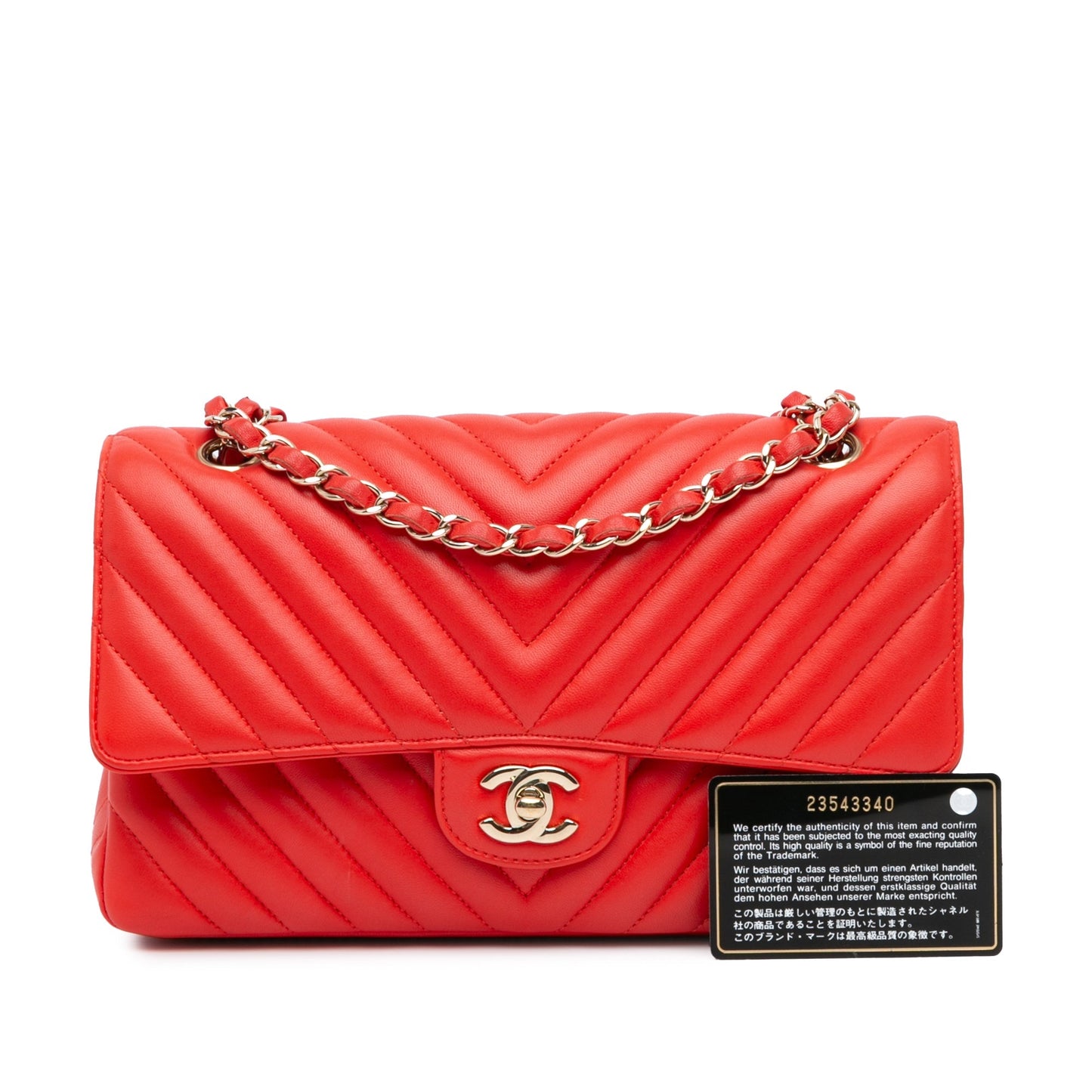 Chanel Sac Medium Classic Chevron Lambskin Double Flap