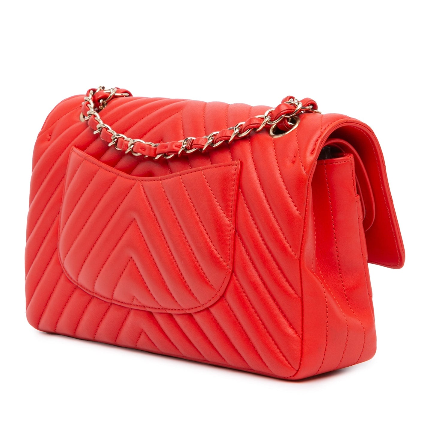 Chanel Sac Medium Classic Chevron Lambskin Double Flap