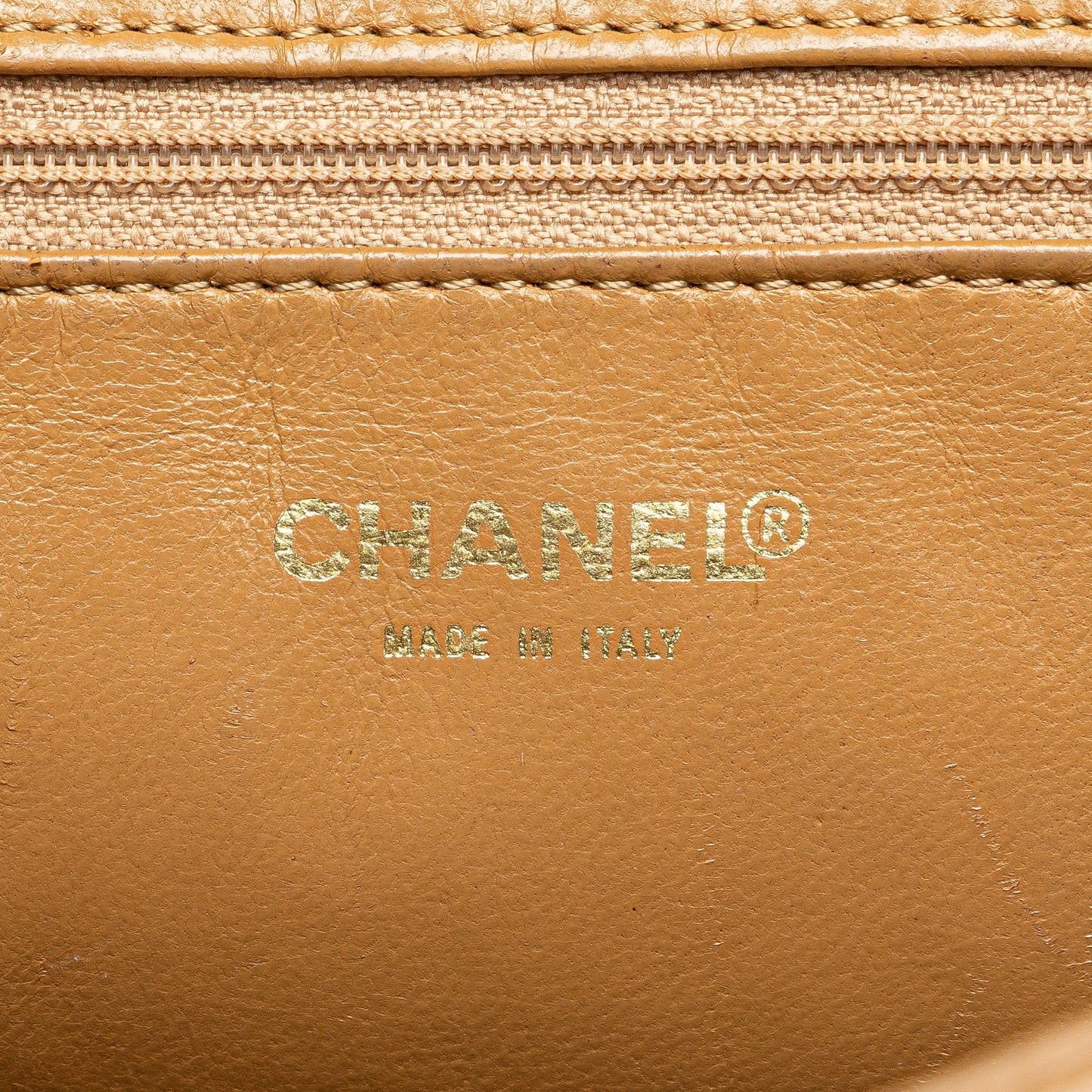 Brown Chanel Caviar Medallion Tote